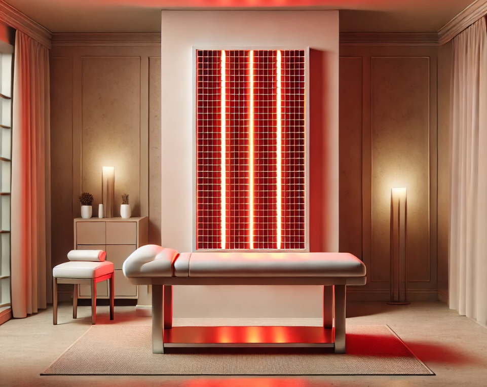red light therapy modern room